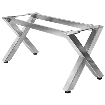 JUANA | Bistro Tischgestell | L: B: H: 159 x 80  x 73cm | 2 x Verbinder | Edelstahl | 
