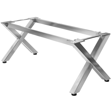 JUANA | Bistro Tischgestell | L: B: H: 199 x 90  x 73cm | 2 x Verbinder | Edelstahl | 