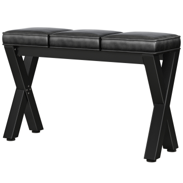 JUANA | Bænk B:H 120 x 81cm | 8mm | Sort/ Antracit