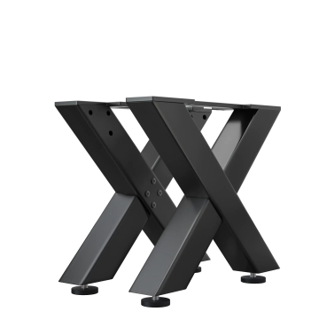 JUANA | Lounge bordløpere | Svart | Føtter: 6x6cm | B68xH36cm