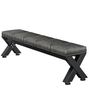 JUANA | Panchina Lounge B:H 200 x 51cm | 8mm | Nero/ Antracite
