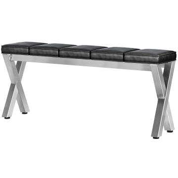 JUANA | Sitzbank B:H 200 x 81cm | 8mm | Edelstahl/ Anthrazit