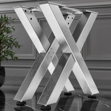 JUANA | table skids | stainless steel | legs: 8x8cm | W58xH73cm