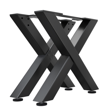 JUANA | Verrijdbare tafel | Zwart | Poten: 8x8cm | B78xH73cm
