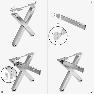 JUANA | Crossbar for metal table legs