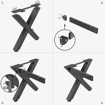 JUANA | Crossbar for metal table legs