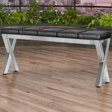 JUANA | Bank B:H 200 x 81cm | 8mm | RVS/ Antraciet