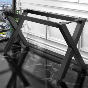 JUANA | Bistro barbordsram | L: B: H: 179 x 60 x 105cm | 2 x kontakter | Svart 