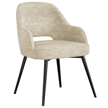 Julia | Hotellstol | Taupe | Stoff/Textil