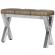 JUANA | Benk B:H 120 x 81cm | 8mm | Rustfritt stål/ Taupe