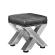 JUANA | Bistro Siddehocker | B:H 40 x 51cm | Rustfrit stål/ Anthracit