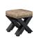 JUANA | Bistro siddehocker | B:H 40 x 51 cm | Sort/Taupe