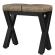 JUANA | Benk B:H 80 x 81cm | 8mm | Svart/ Taupe