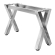 JUANA | Bistro Bar Counter Frame | L: B: H: 119 x 40 x 73cm | 2 x Connectors | Stainless Steel