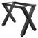 JUANA | Bistro Bar Table Frame | L: W: H: 119 x 60 x 105cm | 2 x Connectors | Black 
