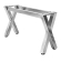 JUANA | Bistro Bar Stool Frame | L: W: H: 139 x 40 x 73cm | 2 x Connector | Stainless Steel