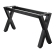 JUANA | Bistro Barbank Gestell | L: B: H: 175 x 40 x 73cm | 2 x Verbinder | Schwarz