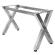 JUANA | Bistro bar bordramme | L: B: H: 155 x 60 x 105 cm | 2 x kontakter | rustfritt stål