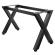 JUANA | Bistro Bar Table Frame | L: W: H: 159 x 60 x 105cm | 2 x Connectors | Black 
