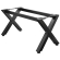 JUANA | Bistro tafelframeset | L: B: H: 155 x 80 x 73cm | 2 x verbindingsstuk | Zwart |