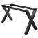 JUANA | Bistro Bar Table Frame | L: W: H: 179 x 60 x 105cm | 2 x Connectors | Black 