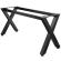 JUANA | Bistro Bar Table Frame | L: W: H: 199 x 60 x 105cm | 2 x Connectors | Black 