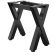 JUANA | Bistro Bar Bench Frame | L: W: H: 75 x 40 x 73cm | 2 x Connectors | Black