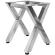 JUANA | Bistro Steintellerstativ | L: B: H: 79 x 70 x 105 cm | 2 x forbindere | Rustfritt stål