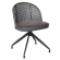 Jules | Bistro Stol | Sort | Læder | Rattan Sort | Drejefod