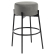 JULIANA | Tabouret de bar pour la restauration | Samt | Gris
