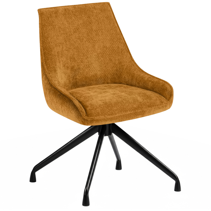 Kalina | Hotel Chair | Orange | Fabric/Textile | Swivel Base