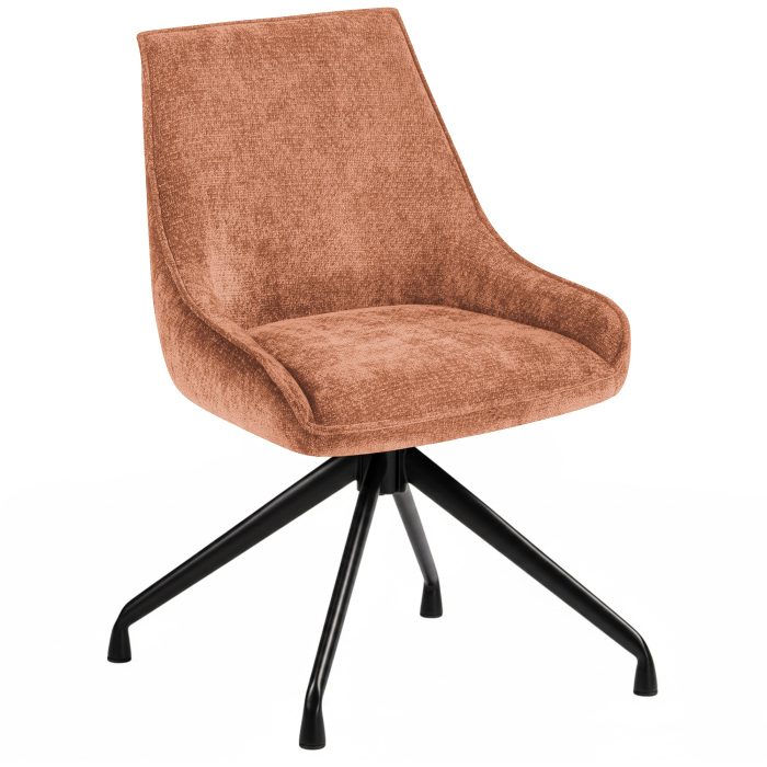 Kalina | Sedia da hotel | Arancione | Tessuto/Tessuto | Base girevole