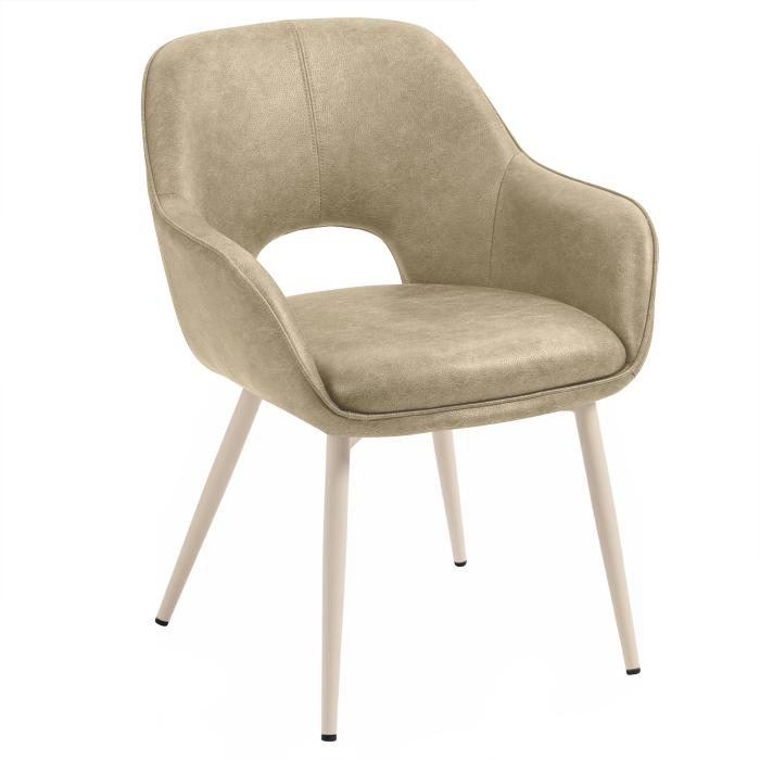 KATARINA | Silla de hotel | Cuero | Beige