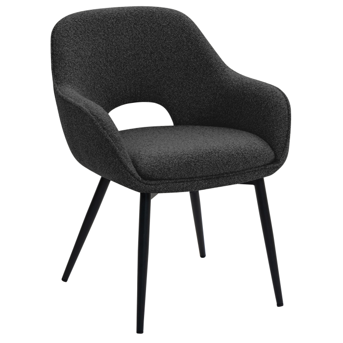 KATARINA | Silla de hotel | Tela Teddy | Verde oscuro