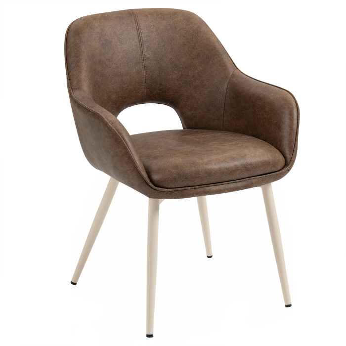 KATARINA | Hotellituoli | Nahka | Ruskea