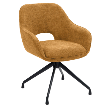 KATARINA | Hotellituoli | Kangas/Tekstiili | Hunajanruskea | Pyörivä jalusta
