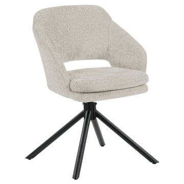 Kiara | Hotel Stuhl | Beige | Stoff/Textil | Drehfuß