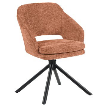 Kiara | Hotel Stuhl | Honig Braun | Stoff/Textil | Drehfuß