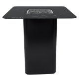 KOLN | Mesa alta con chimenea | B: T: H 100 x 100 x 106 cm | Mármol | Negro