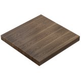 KT | Bistro Bord | B: 100 x 100 cm | H: 77 cm | Valnød | Stativ: Sort | Ø 68 cm