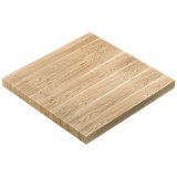 KT | Bistro Tisch | B:T 120 x 120 cm | H 77 cm | Eiche | Gestell: Schwarz | Ø 68 cm