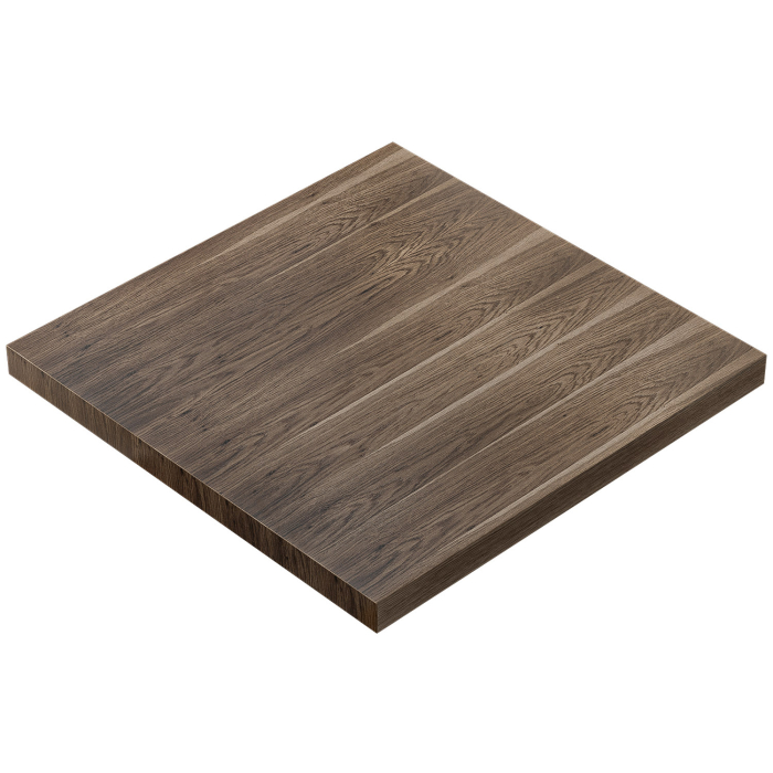 KUBA | Cateringbordplate | 140 x 140 cm | 6 cm tykk | Valnøtt