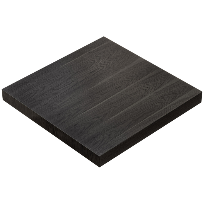 KUBA | Cateringbordsskiva | 100 x 100 cm | 6 cm tjock | Svart