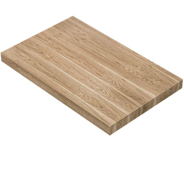 KUBA | Cateringbordsskiva | 120 x 70 cm | 6 cm tjock | Ek