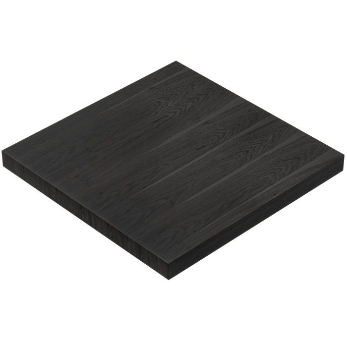 KUBA | Cateringbordsskiva | 80 x 80 cm | 6 cm tjock | Svart