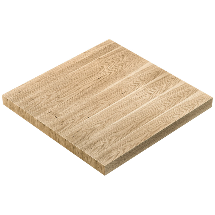 KUBA | Gastro tafelblad | 120 x 120 cm | 6cm | Eik