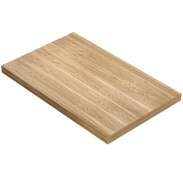 KUBA | Tablero de mesa para catering | 160 x 90 cm | 6 cm de grosor | Roble