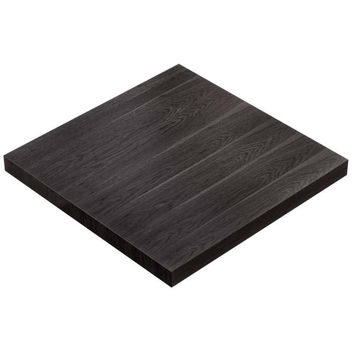 KUBA | Piano da tavola gastronomico | 120 x 120 cm | 6 cm | Nero