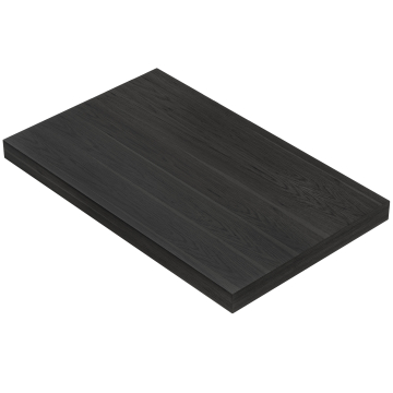 KUBA | Gastro bordsskiva | 120 x 70 cm | 6 cm | Svart