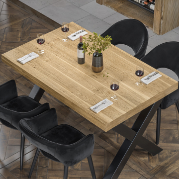 KUBA | Gastro Tischplatte | 160 x 90 cm | 6cm | Eiche